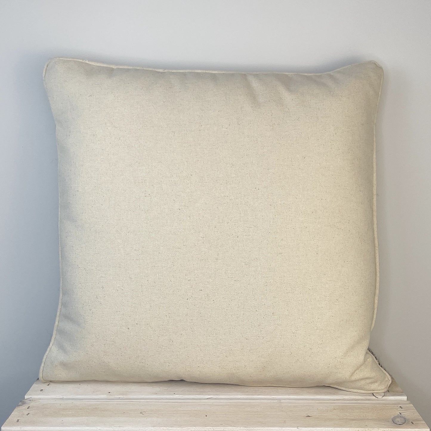 Pure Wool Cushion | Grey Geometric Squares