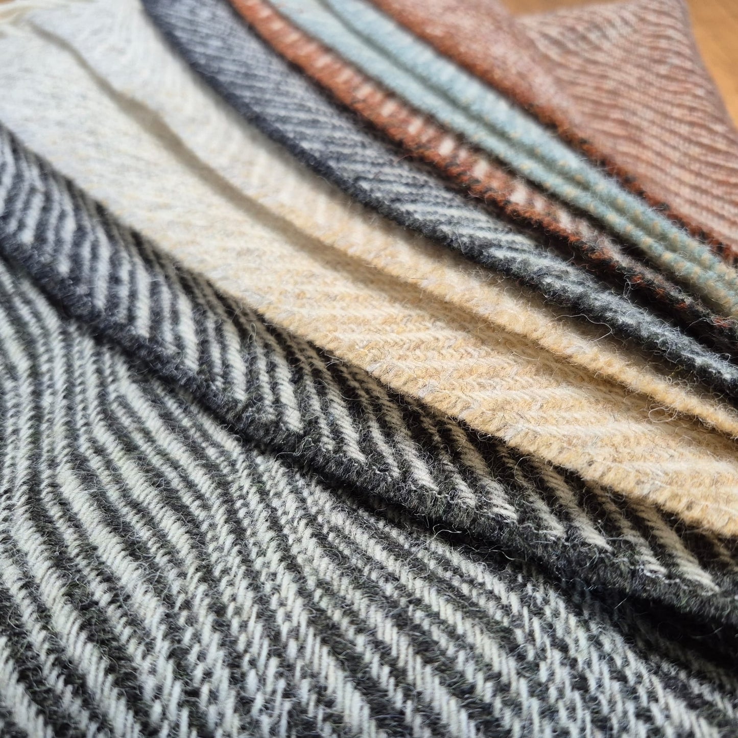Pure British Wool Blanket Throw | Dartmoor Winter Ombre