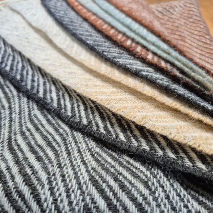 Pure British Wool Blanket Throw | Dartmoor Winter Ombre