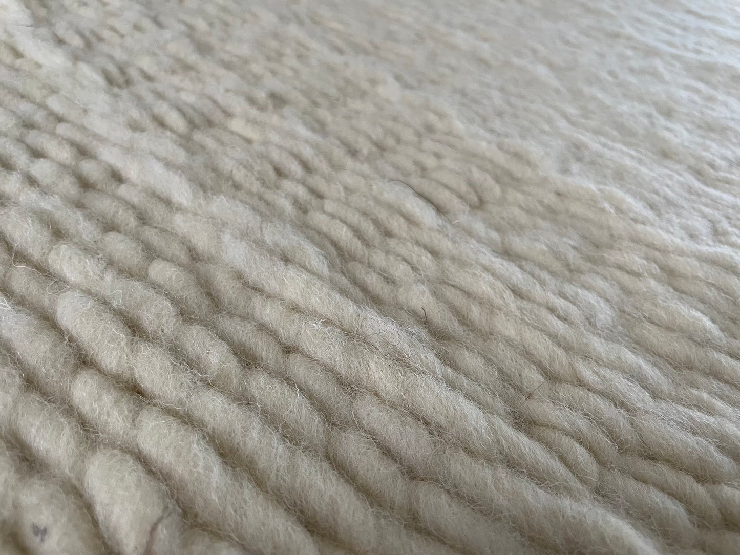 White Pure Wool Rug (Rosie) | Hand Woven in the UK