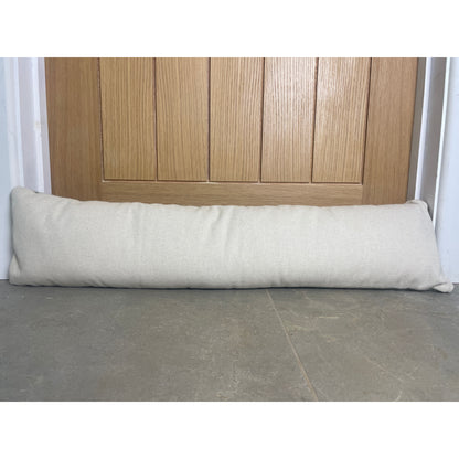 Pure Wool Draught Excluder (Moss Green Inverse Geometric)